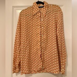 John Meyer 70s Geometric Button Down